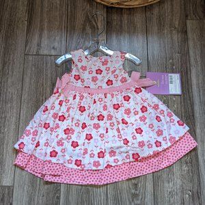 [KIDS 2/$40] NWT Baby Girl (3M) - CARTER'S Pink Flowers Dress